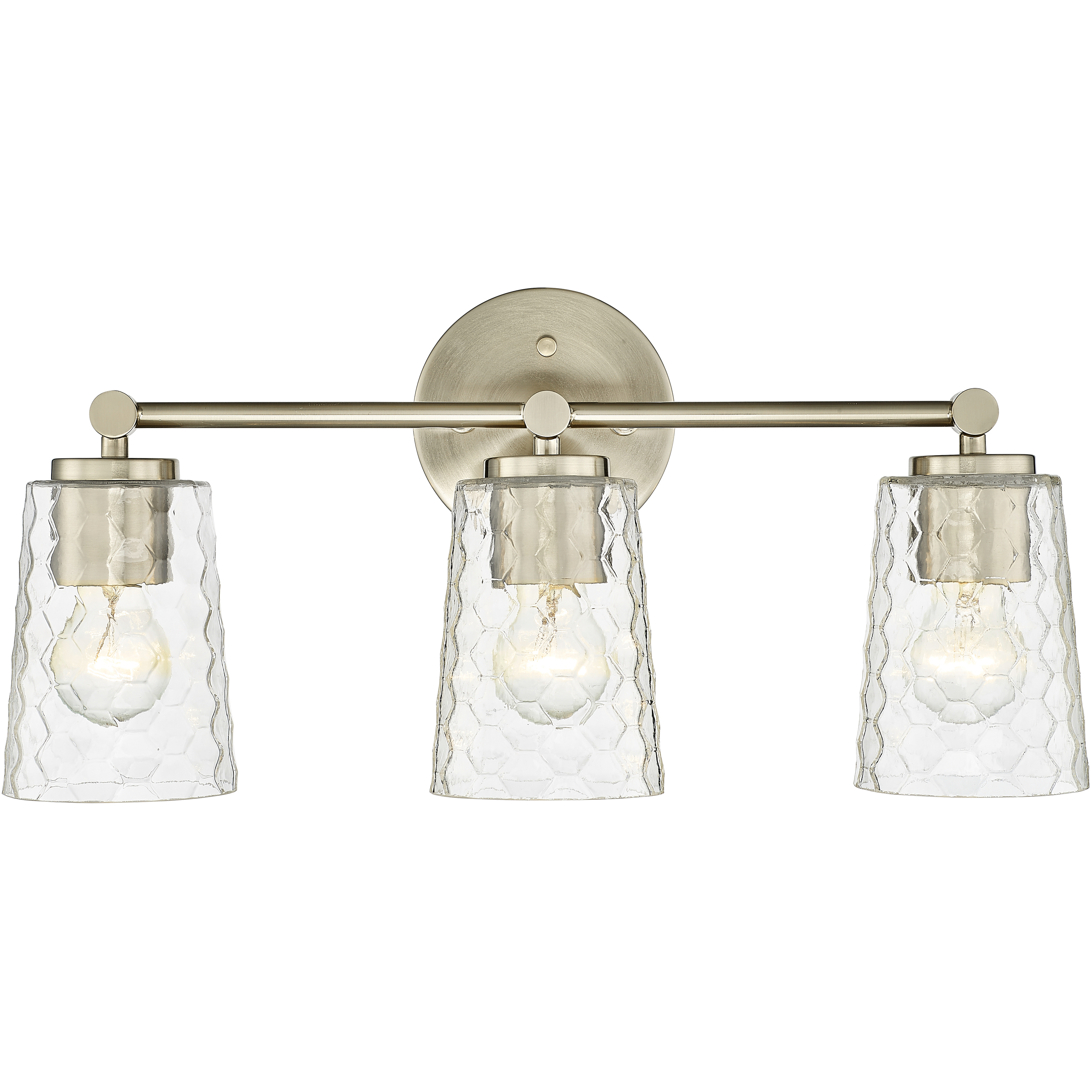 Ashli 3 Light 20 inch Modern Gold Bathroom Vanity Light Wall Light
